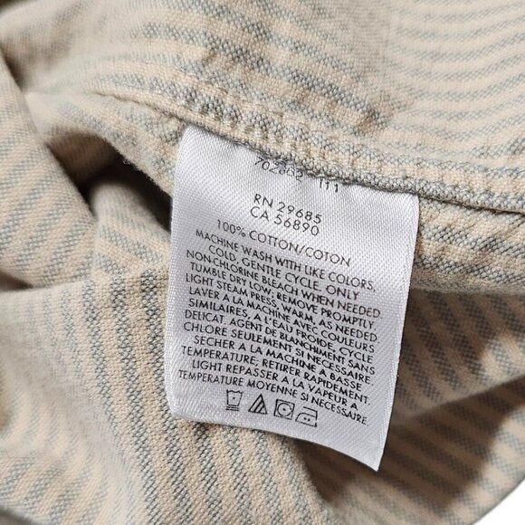 Pendleton Mens Lowell Button Down Shirt, Striped, Cotton, Size Medium - Picture 7 of 7